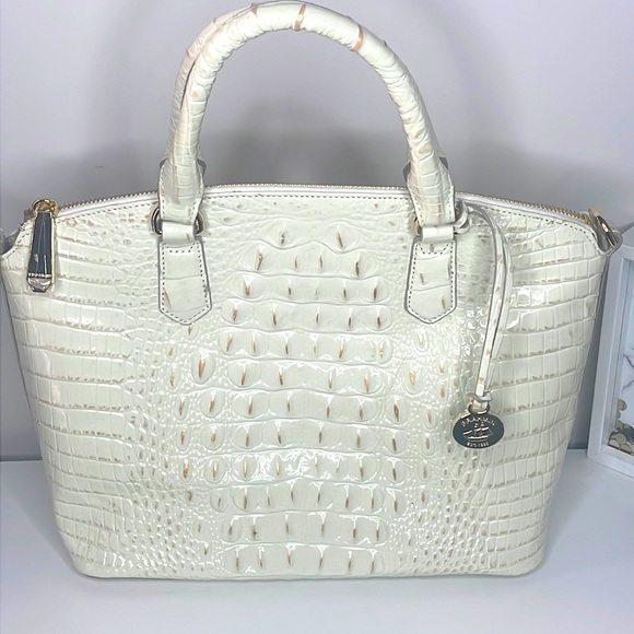 Beautiful Brand New Brahmin Duxbury Satchel Crystal Melbourne Genuine Leather - Picture 1 of 2